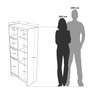 Hanah Home Armario Multiusos LIB1-W Blanco